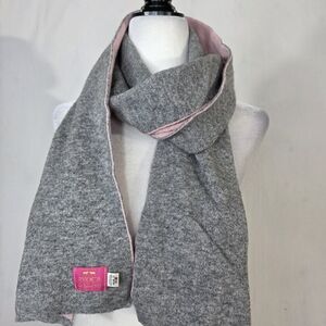 Avoca Ireland knit wool and cashmere blend reversible scarf